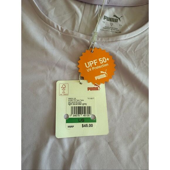 Puma purple run tank size large  m12 - Picture 4 of 4